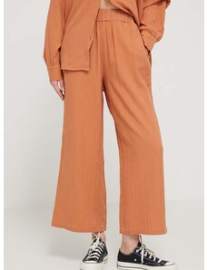 Βαμβακερό παντελόνι Billabong Follow Me χρώμα: πορτοκαλί, ABJNP00420