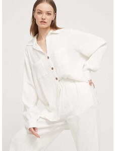 Βαμβακερό πουκάμισο Billabong Swell χρώμα: άσπρο, ABJWT00487