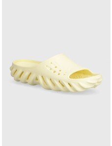 Παντόφλες Crocs Echo Slide χρώμα: κίτρινο, 208170