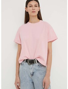 Βαμβακερό μπλουζάκι BA&SH γυναικεία, χρώμα: ροζ