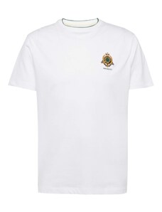 Hackett London Μπλουζάκι 'HERITAGE' μπεζ / σκούρο πράσινο / λευκό