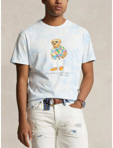 Polo Ralph Lauren T-shirt κανονική γραμμή γαλάζιο βαμβακερό