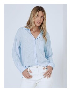 Celestino Ασύμμετρο πουκάμισο με τσέπη σιελ για Γυναίκα