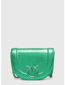 Δερμάτινη τσάντα Pinko χρώμα: πράσινο, 101510 A1JG