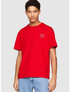 TOMMY HILFIGER Tommy Jeans ανδρικό βαμβακερό t-shirt κόκκινο DM0DM18872-XNL
