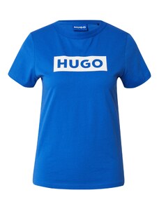 HUGO Blue Μπλουζάκι 'Classic' μπλε ρουά / λευκό