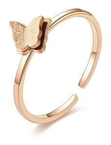 Charmy Γυναικείο δαχτυλίδι από ατσάλι ρυθμιζόμενο πεταλούδα (R1115)