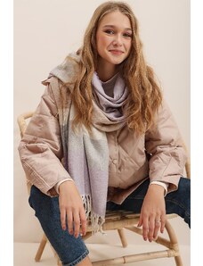 Trend Alaçatı Stili Women's Mix Wool Blend Patterned Shawl