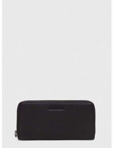 Δερμάτινο πορτοφόλι Marc O'Polo γυναικεία, χρώμα: μαύρο 40219905301110