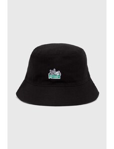 Βαμβακερό καπέλο Puma Skate Bucket χρώμα: μαύρο, 025133