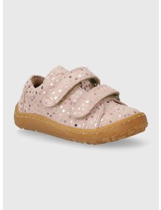 Παιδικά κλειστά παπούτσια σουέτ Froddo χρώμα: ροζ