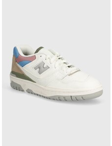 Δερμάτινα αθλητικά παπούτσια New Balance 550 χρώμα: άσπρο, BB550PGA