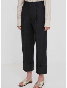 Παντελόνι Lauren Ralph Lauren χρώμα: μαύρο