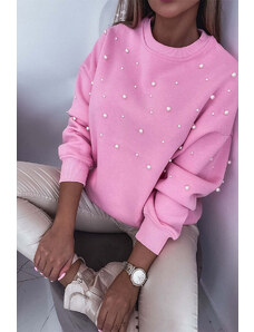 AMELY:ροζ μπλουζάκι με χάντρες ELLAMAE