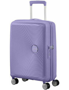 American Tourister Soundbox Spinner Βαλίτσα Καμπίνας με ύψος 55cm σε Λιλά χρώμα