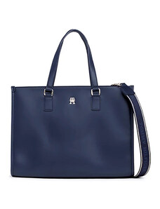 Tommy Hilfiger Monotype Webbing Strap Tote Bag-Space Blue