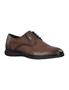 S. Oliver Cognac Ανδρικά Ανατομικά Δερμάτινα Oxfords Ταμπά (5-5-13609-41 305)