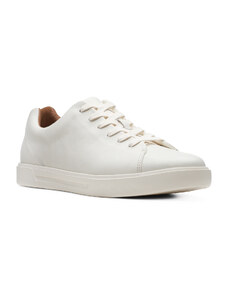Clarks Un Costa Lace White Leather Ανδρικά Ανατομικά Sneakers Λευκά (26140164)