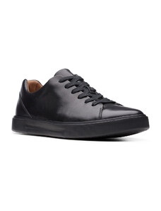 Clarks Un Costa Lace Black Leather Ανδρικά Ανατομικά Sneakers Μαύρα (26144904)