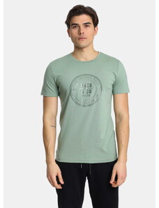 Ανδρικό T-shirt με Τύπωμα στο Στήθος Paco & Co 2431005 MENTA-MINT