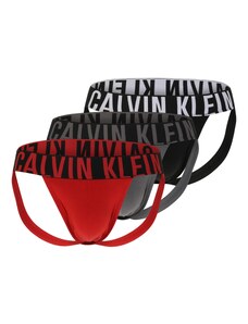 Calvin Klein Underwear Σλιπ 'Intense Power' γκρι / κόκκινο / μαύρο / λευκό