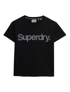 SUPERDRY D1 SDCD CORE LOGO CITY FITTED TEE W1011432A-02A Μαύρο