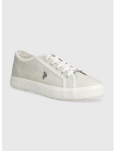 Πάνινα παπούτσια U.S. Polo Assn. MAREW χρώμα: άσπρο, MAREW005W 4T2