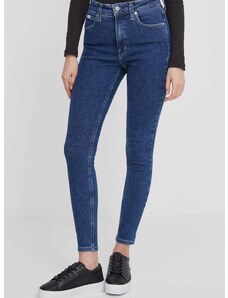 Τζιν παντελόνι Calvin Klein Jeans χρώμα: ναυτικό μπλε