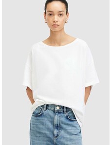 Βαμβακερό μπλουζάκι AllSaints LYDIA TEE γυναικείο, χρώμα: άσπρο, W131JA