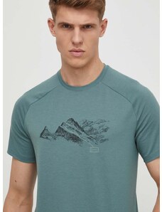 Αθλητικό μπλουζάκι Mammut Mountain χρώμα: πράσινο