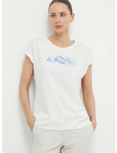 Αθλητικό μπλουζάκι Mammut Mountain χρώμα: άσπρο