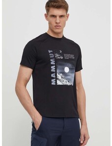 Αθλητικό μπλουζάκι Mammut Mountain χρώμα: μαύρο
