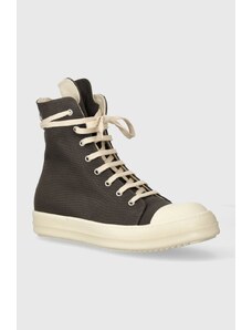 Πάνινα παπούτσια Rick Owens Woven Shoes Sneaks χρώμα: γκρι, DU01D1800.CBES1.7811