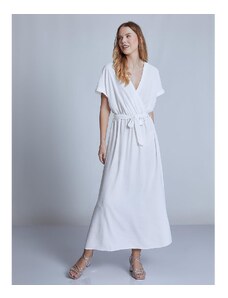 Celestino Κρουαζέ φόρεμα μονόχρωμο λευκο για Γυναίκα