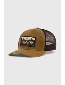 Καπέλο Filson Logger Mesh Cap χρώμα: καφέ, FMACC0044