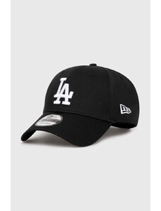 Καπέλο New Era PATCH 940 LOS ANGELES DODGERS χρώμα: μαύρο, 60422518