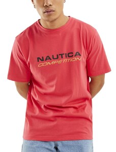 NAUTICA Competition Ανδρικό κοντομάνικο T-Shirt μπλουζάκι MACK N7M01410 PINK 814, Μέγεθος L