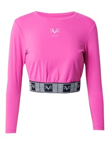 19V69 ITALIA Μπλουζάκι 'ALESSIA' ροζ / μαύρο / λευκό