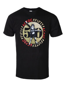 NNM Ανδρικό μπλουζάκι AC/DC - Fifty Angus Emblem Black - 50637800