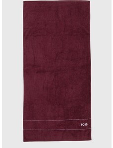 Βαμβακερή πετσέτα BOSS Plain Burgundy 70 x 140 cm