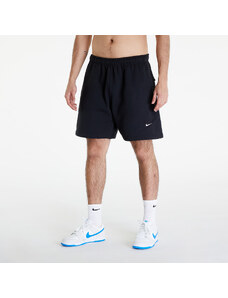 Ανδρικά σορτς Nike Solo Swoosh Men's Brushed-Back Fleece Shorts Black/ White