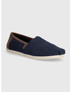 Πάνινα παπούτσια Toms Alpargata χρώμα: ναυτικό μπλε, 10020866