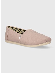 Πάνινα παπούτσια Toms Alpargata χρώμα: ροζ, 10020660