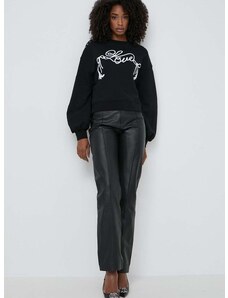 Βαμβακερή μπλούζα Pinko γυναικεία, χρώμα: μαύρο, 103631 A1XE