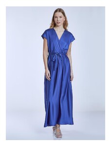 Celestino Κρουαζέ σατέν φόρεμα μπλε ελεκτρικ για Γυναίκα