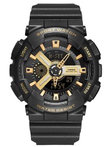 Ανδρικό Ρολόι WD2108 Αδιάβροχρο Black Gold