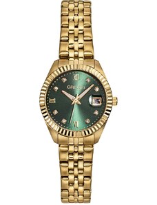 GREGIO Mallory Petit Crystals - GR480021 Gold case with Stainless Steel Bracelet