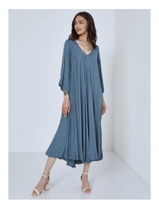 Celestino Oversized maxi φόρεμα μπλε ραφ για Γυναίκα