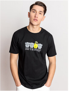 Splendid Ανδρικό κοντομάνικο t-shirt με τύπωμα "elephant" Μαύρο