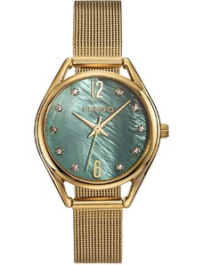 GREGIO Cluster Crystals - GR510021 Gold case with Stainless Steel Bracelet